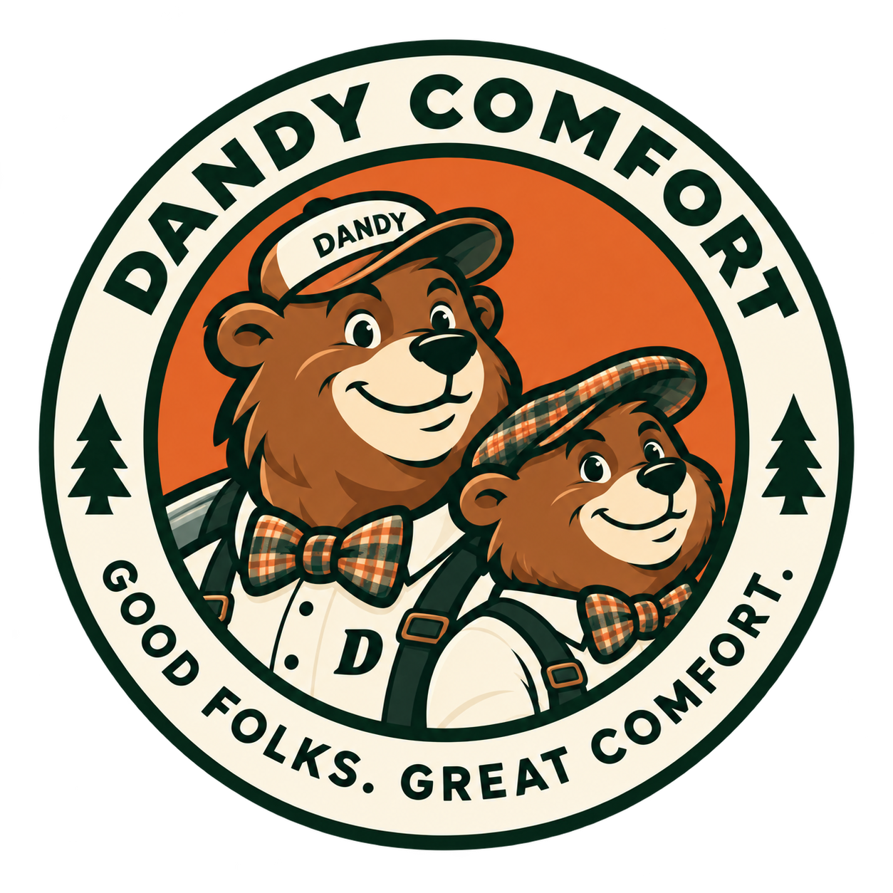Dandy Comfort badge — Good Folks. Great Comfort.
